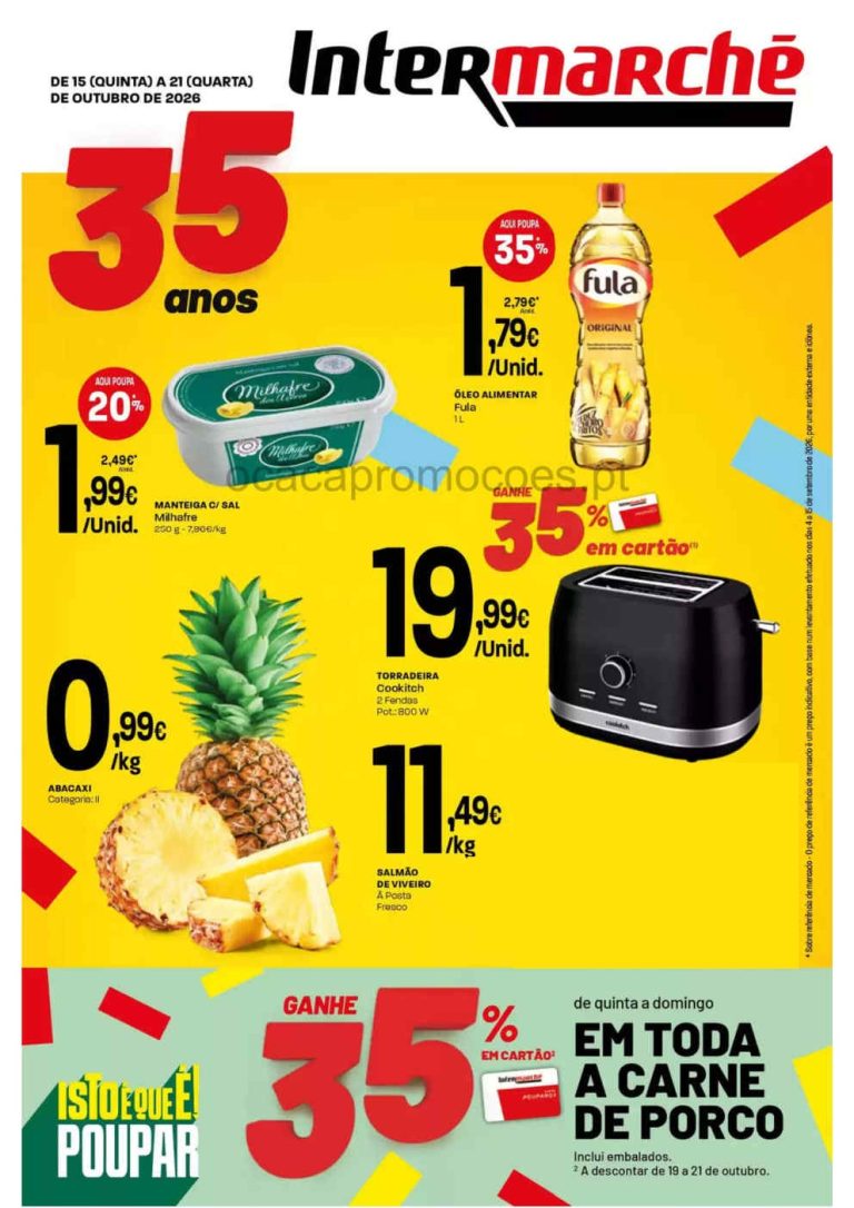 Folheto Intermarché – Antevisão Promoções 15 a 21 de outubro