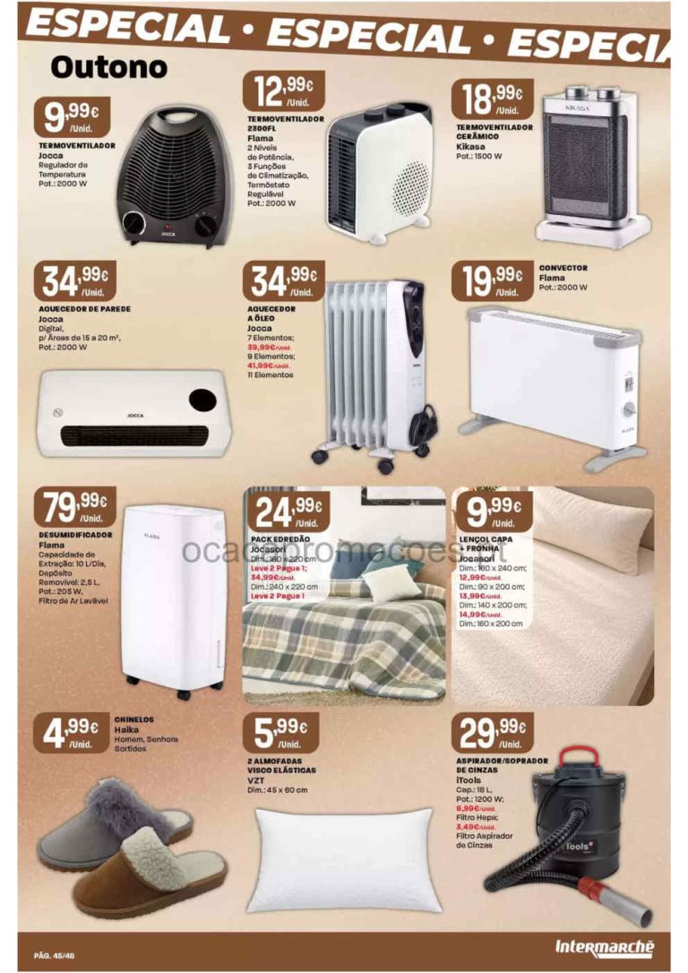 Folheto Intermarché Bazar – Antevisão Promoções de 29 outubro a 4 novembro