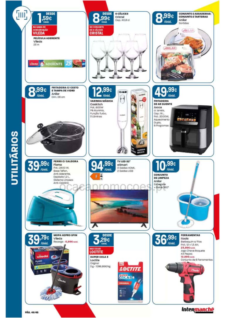 Folheto Intermarché Bazar – Antevisão Promoções 8 a 14 de outubro