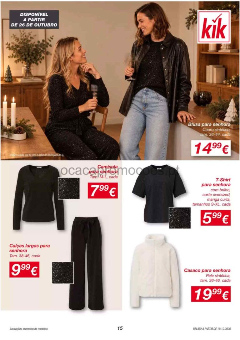 Folheto Kik Moda – Antevisão Promoções a partir 19 de outubro