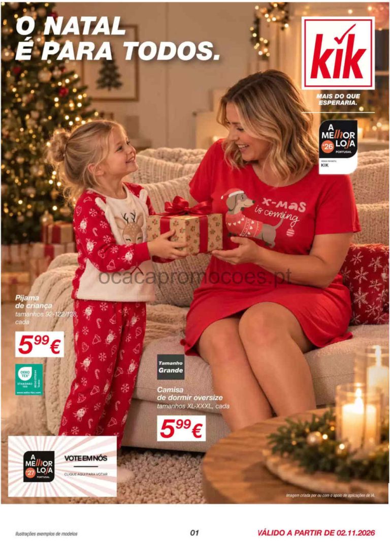 Folheto Kik Natal – Antevisão Promoções Bazar a partir 2 de novembro