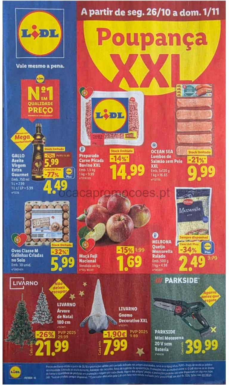 Folheto Lidl – Antevisão Promoções a partir de 26 outubro