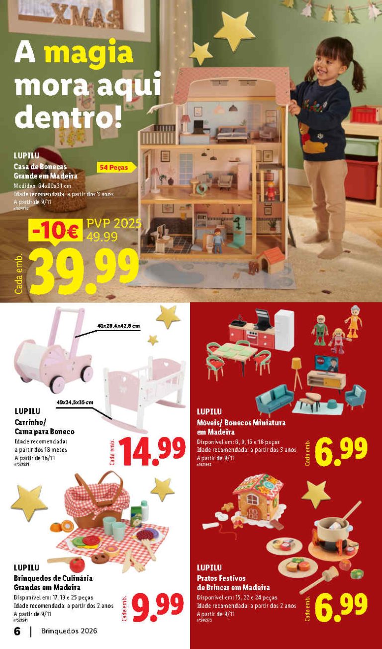 Folheto Lidl Brinquedos Natal – Antevisão Promoções a partir de 9 novembro