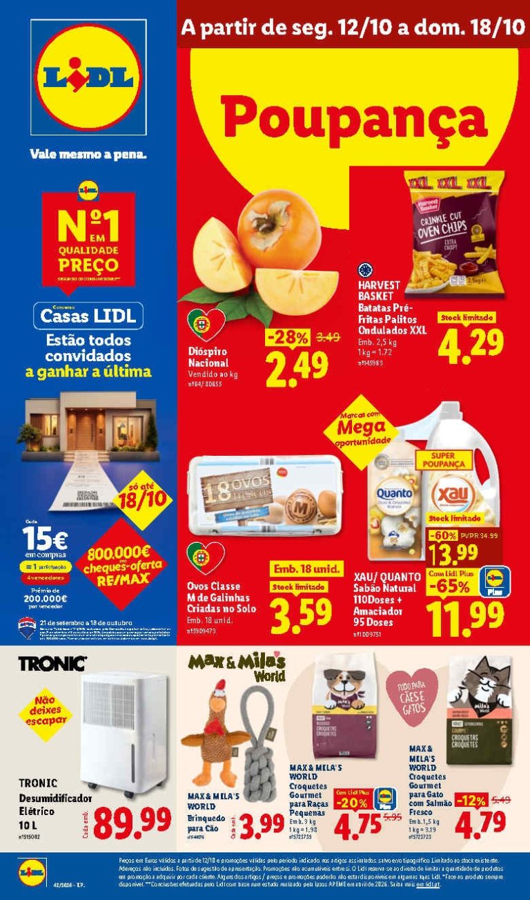Folheto Lidl – Antevisão Promoções a partir de 12 outubro