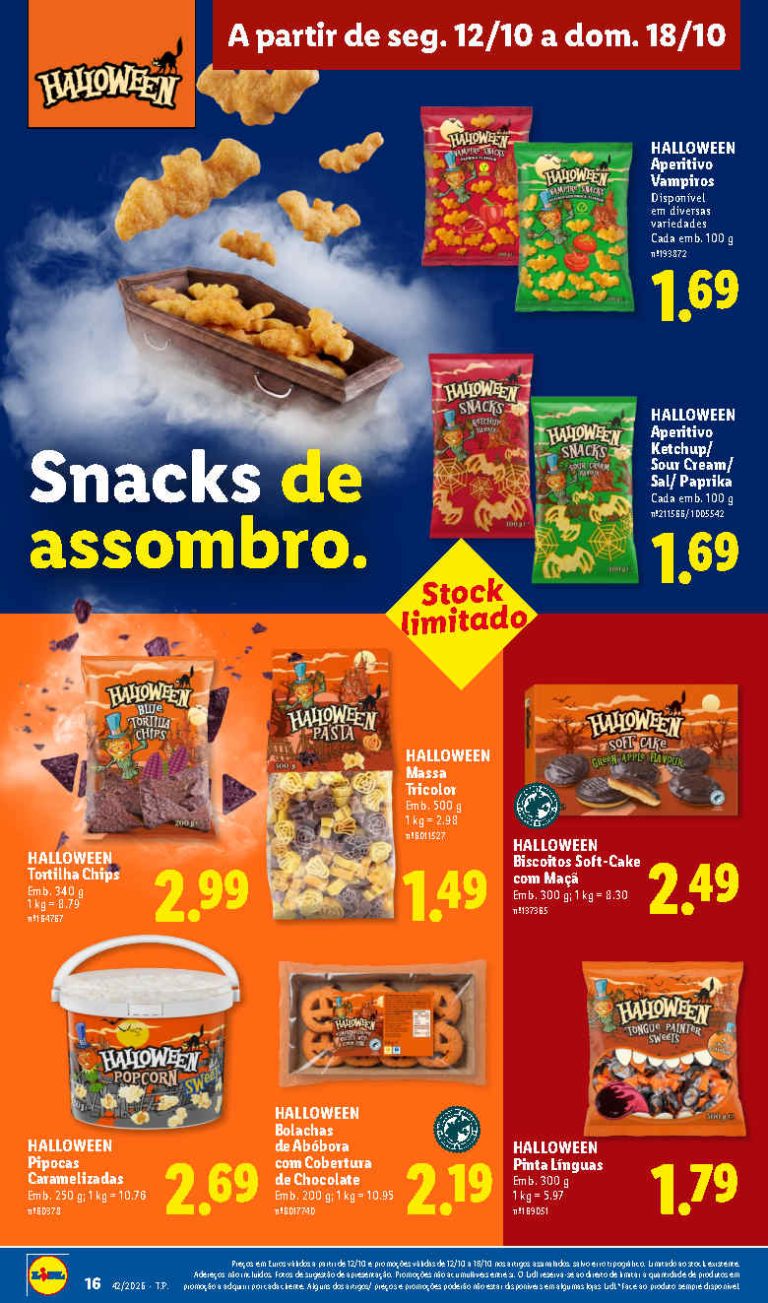 Folheto Lidl Halloween – Antevisão Promoções 12 a 18 de outubro
