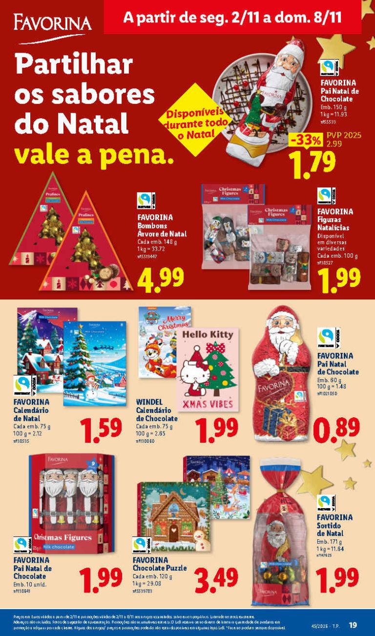Folheto Lidl Natal – Antevisão Promoções 2 a 8 de novembro