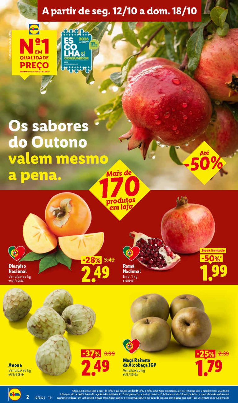Folheto Lidl Frescos – Antevisão Promoções 12 a 18 de outubro