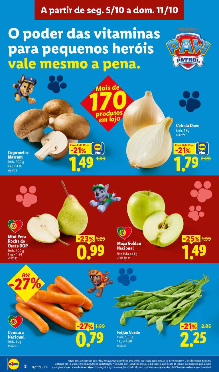 Folheto Lidl Frescos – Antevisão Promoções 5 a 11 de outubro