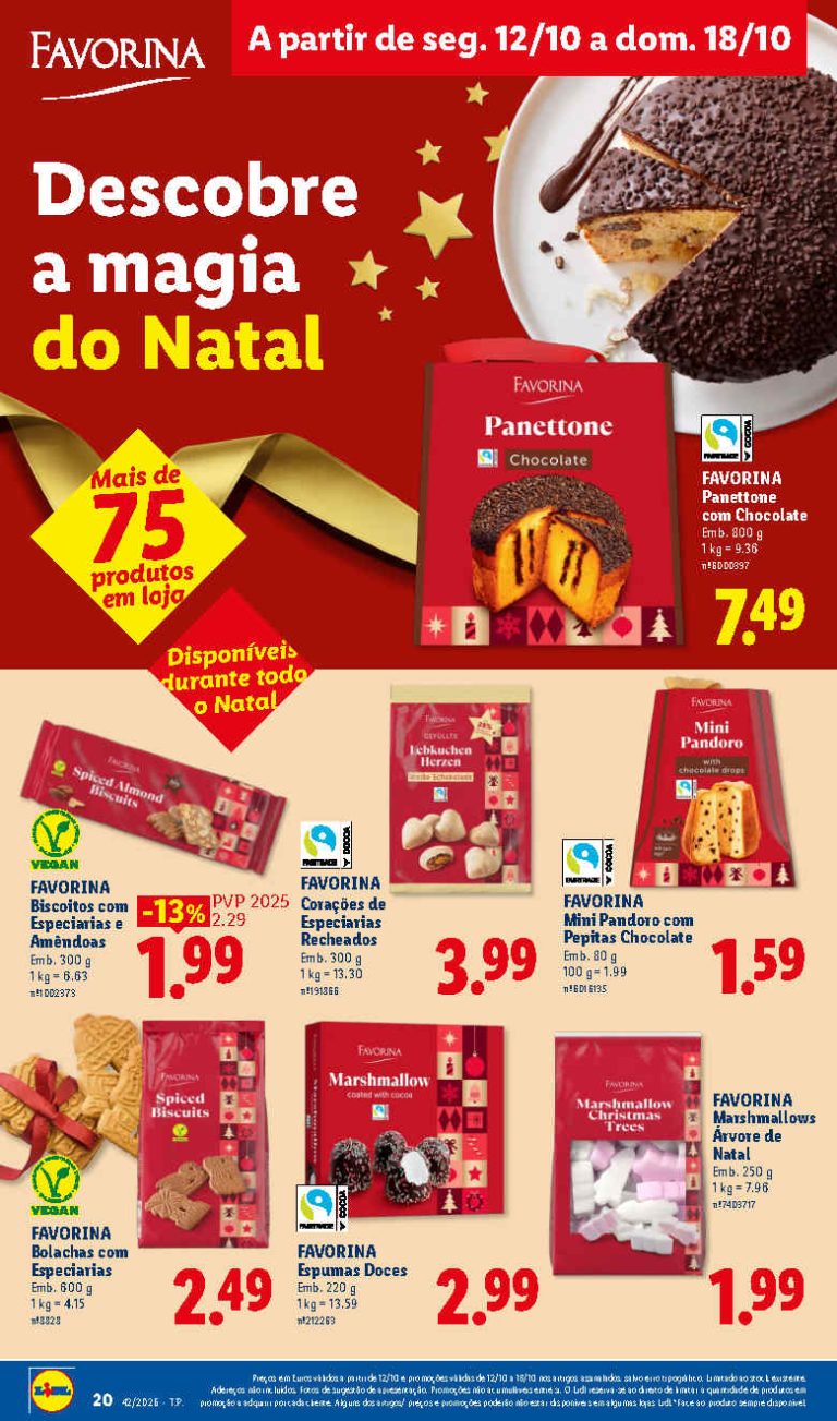 Folheto Lidl Natal – Antevisão Promoções 12 a 18 de outubro