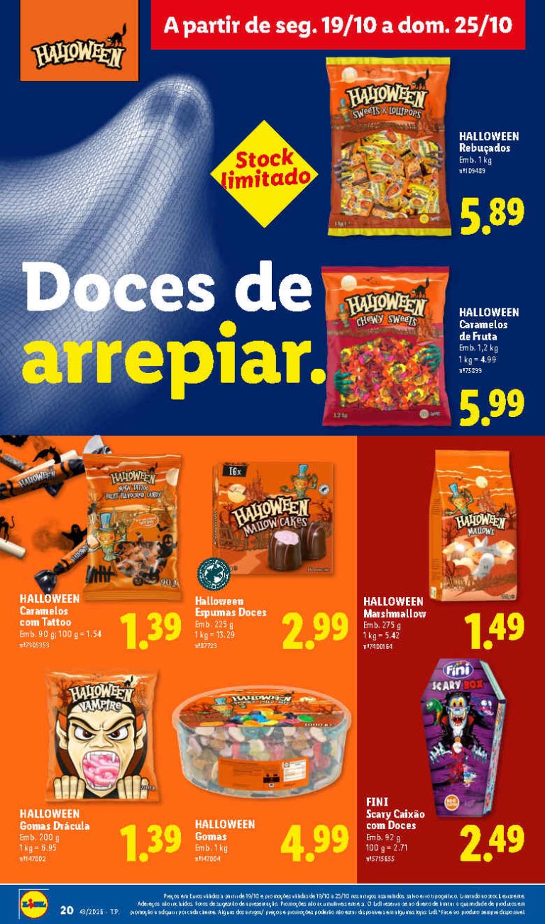 Folheto Lidl Halloween – Antevisão Promoções 19 a 25 de outubro