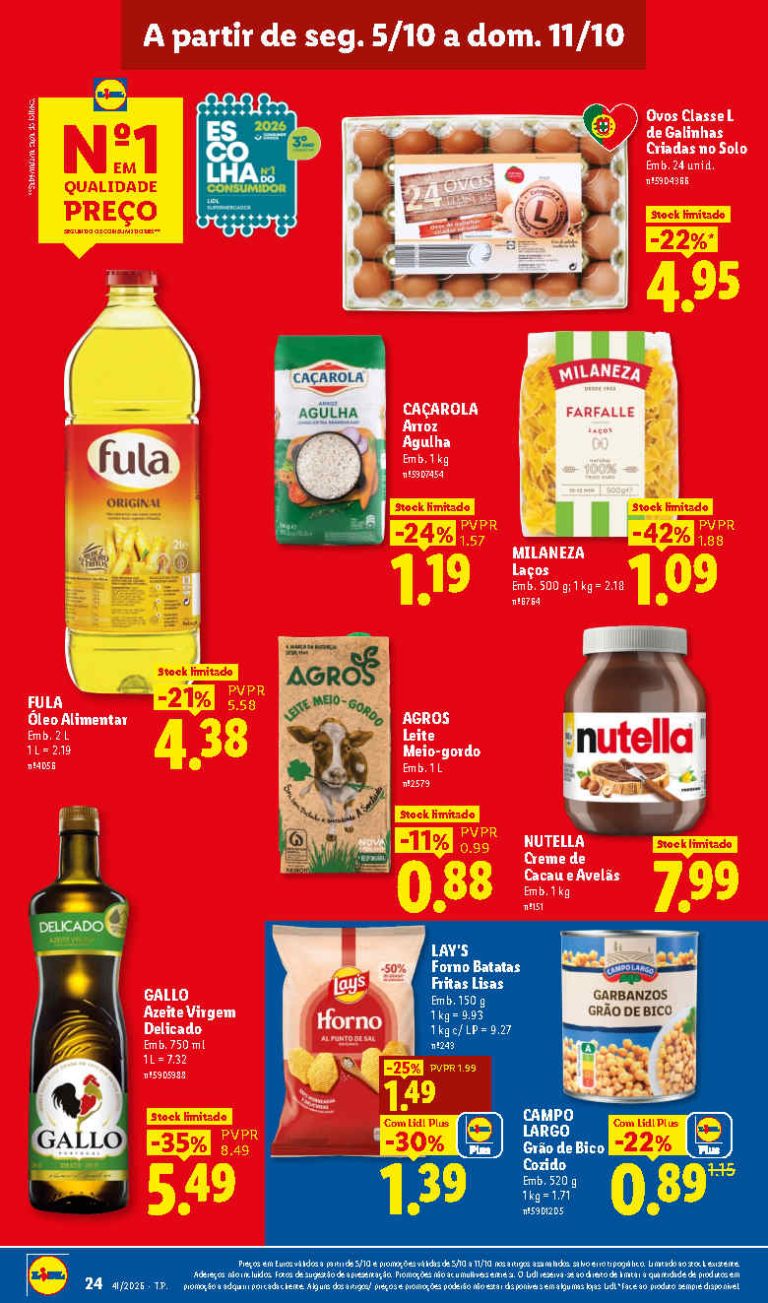 Folheto Lidl Mercearia – Antevisão Promoções 5 a 11 de outubro