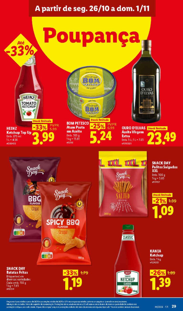 Folheto Lidl Despensa – Antevisão Promoções 26 outubro a 1 novembro