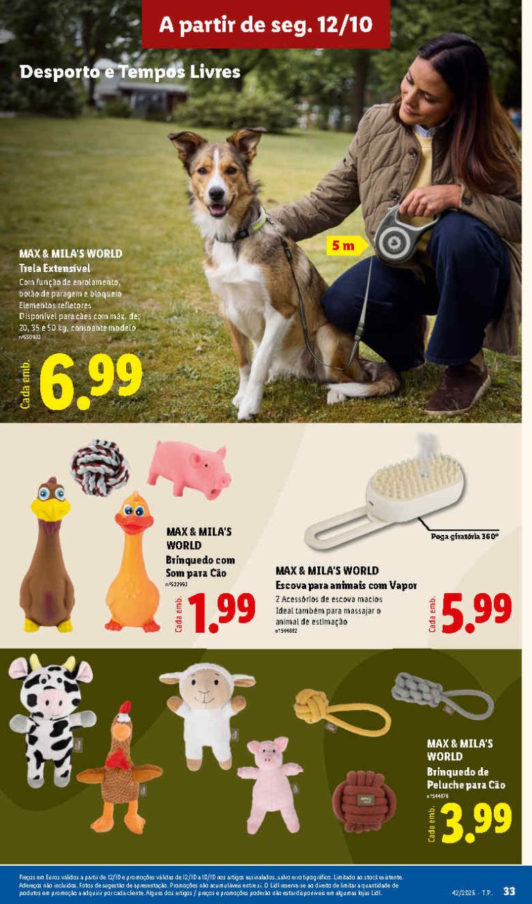 Folheto Lidl Especial Bazar Pets – Antevisão Promoções 12 a 18 de outubro