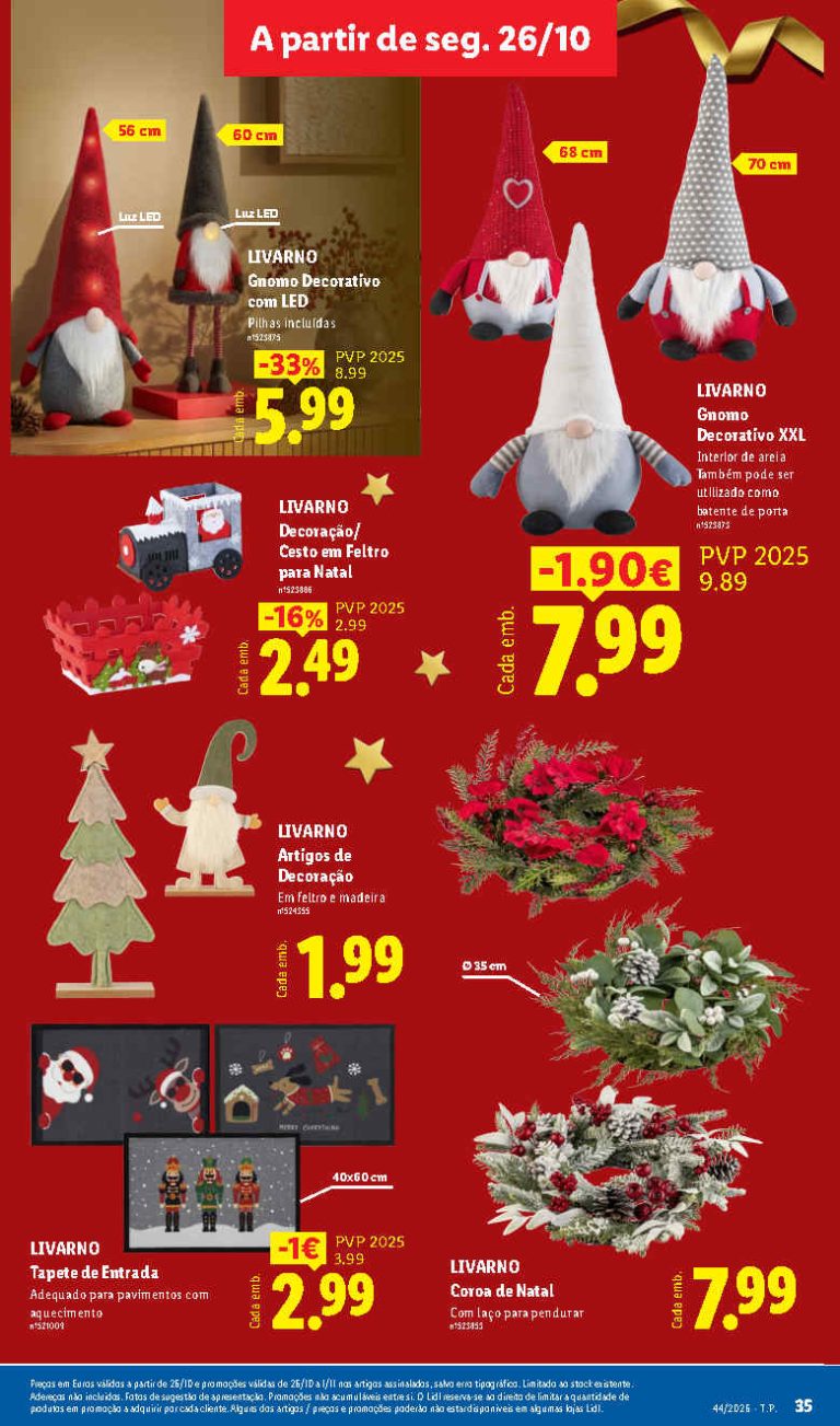 Lidl Destaques – Antevisão Promoções a partir de 26 outubro