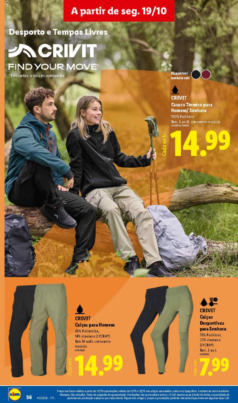 Folheto Lidl Moda – Antevisão Bazar Promoções 19 a 29 de outubro
