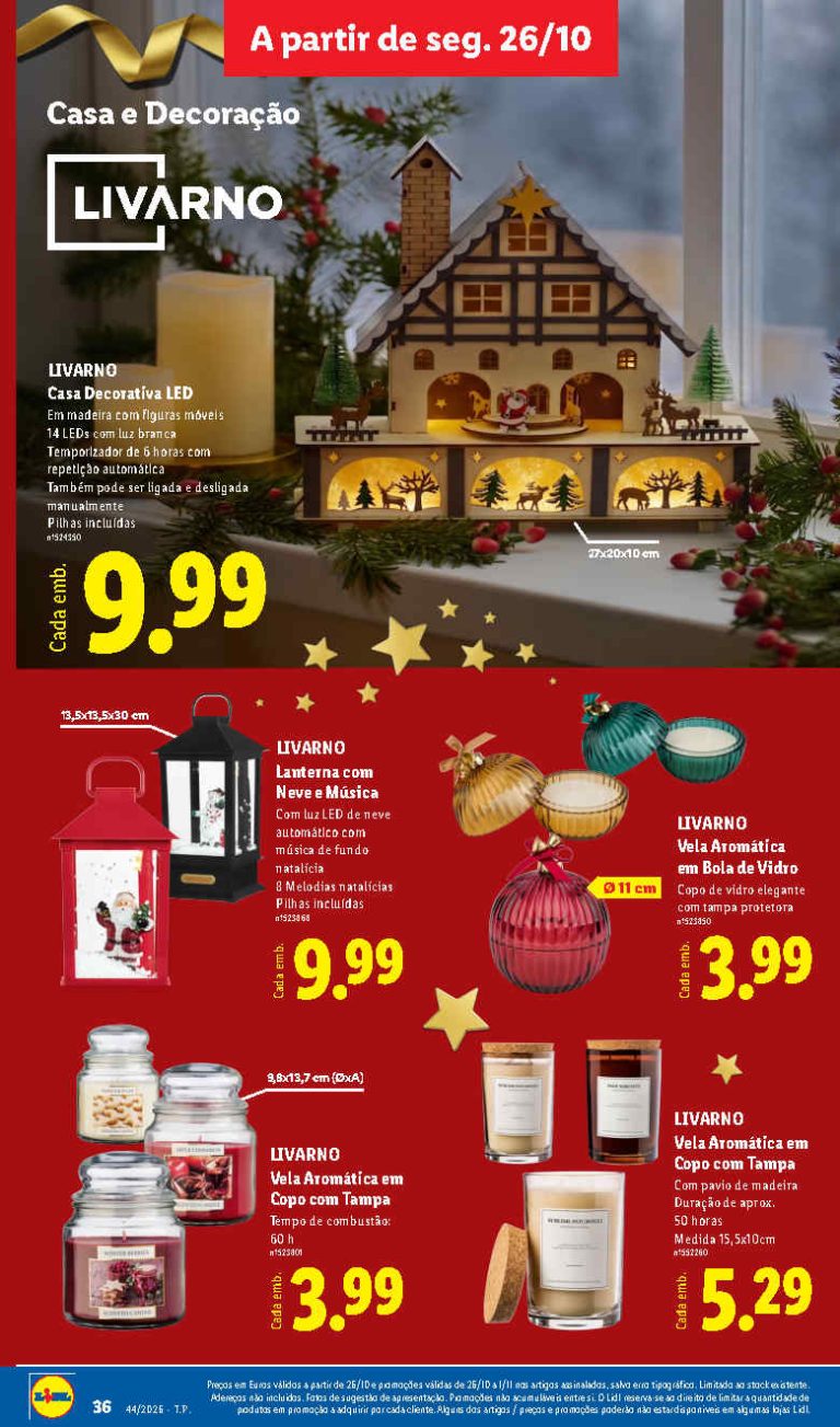 Folheto Lidl Especial Natal – Antevisão Bazar Promoções 26 outubro a 1 novembro