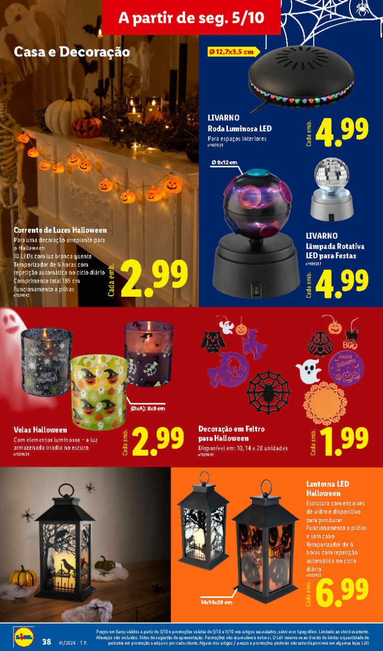 Folheto Lidl Halloween – Antevisão Bazar Promoções 5 a 11 de outubro