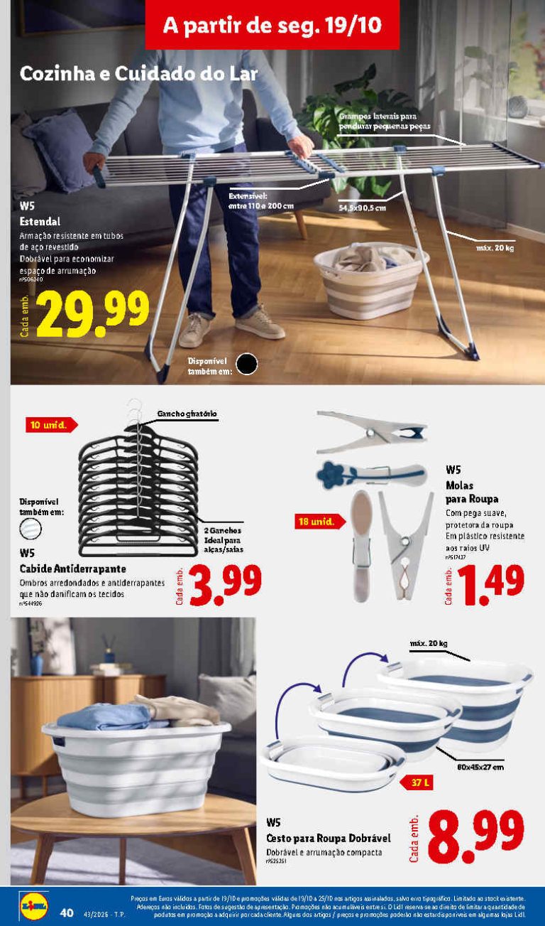 Folheto Lidl Bazar – Antevisão Promoções 19 a 29 de outubro