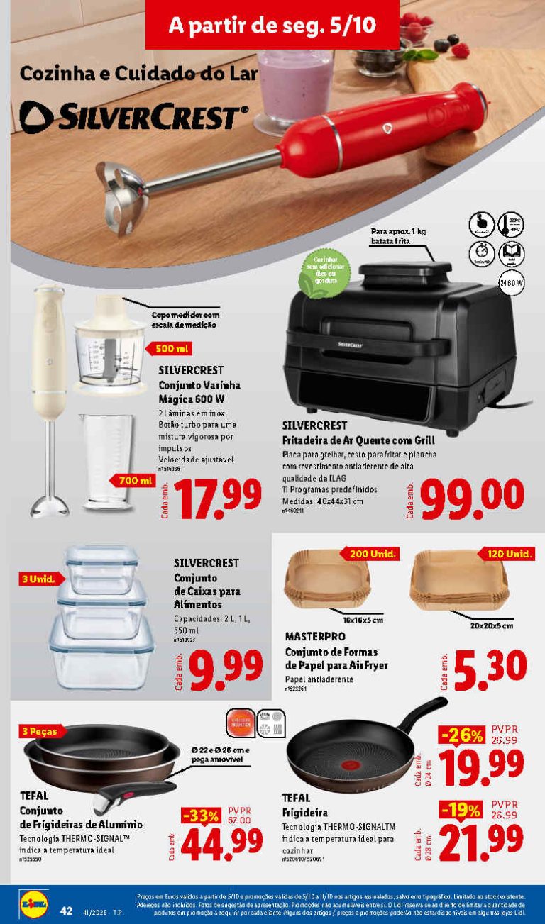 Folheto Lidl Cozinha – Antevisão Promoções Bazar 5 a 11 de outubro