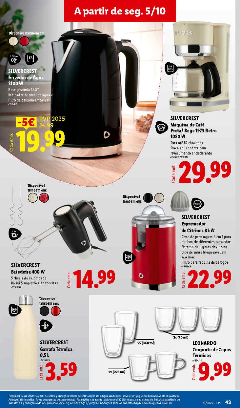 Folheto Lidl Bazar – Antevisão Promoções de 5 a 15 outubro