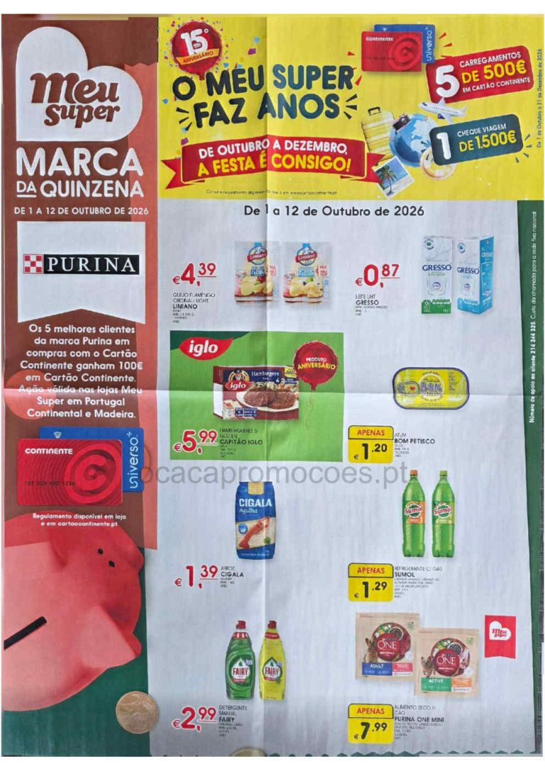 Folheto Meu Super – Antevisão Promoções até 12 de outubro