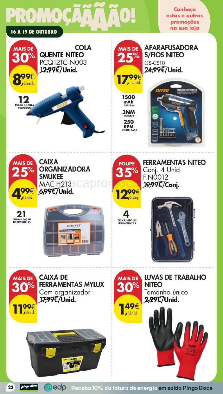 Pingo Doce Fim de Semana Destaques – Antevisão Promoções Bazar 16 a 19 de outubro