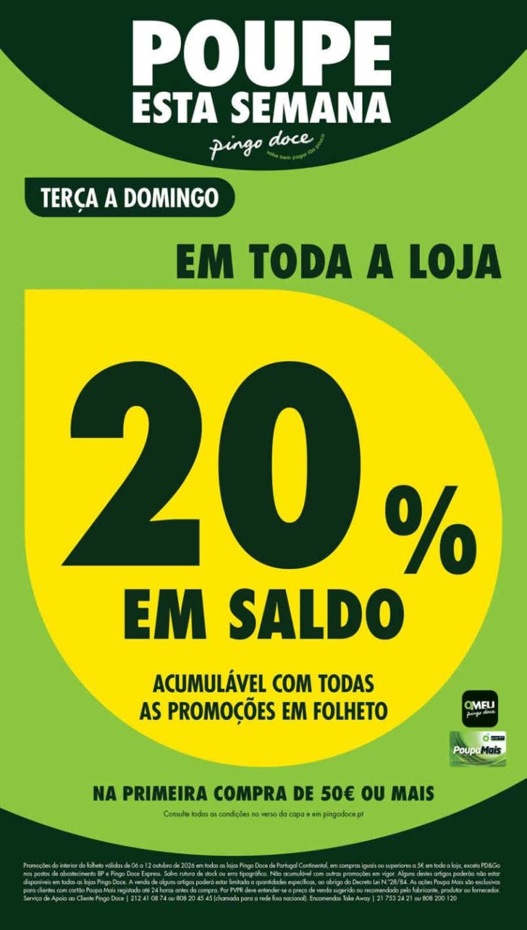 Folheto Pingo Doce Lojas Médias – Antevisão Promoções 6 a 12 de outubro