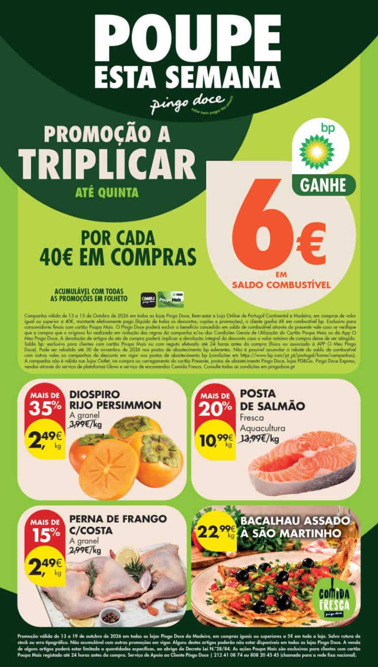 Folheto Pingo Doce Madeira – Antevisão Promoções 13 a 19 de outubro
