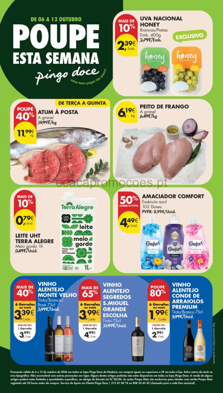 Folheto Pingo Doce Madeira – Antevisão Promoções 6 a 12 de outubro