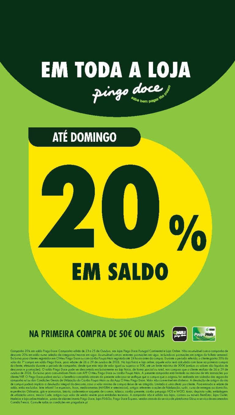 Folheto Pingo Doce Fim de Semana – Antevisão Promoções 23 a 26 de outubro