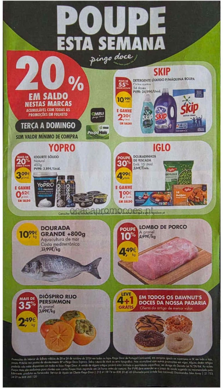 Folheto Pingo Doce – Antevisão Promoções 20 a 26 de outubro