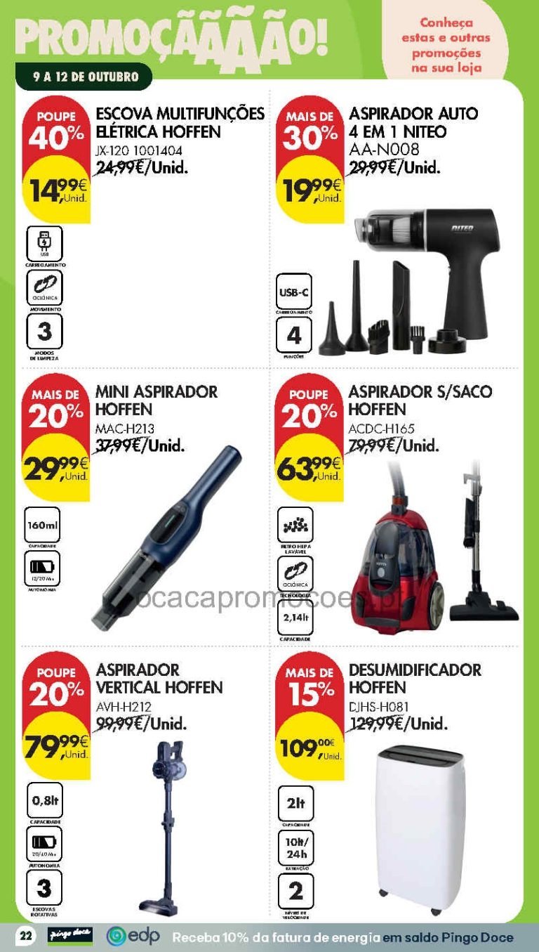 Pingo Doce Fim de Semana Destaques – Antevisão Promoções Bazar 9 a 12 de outubro