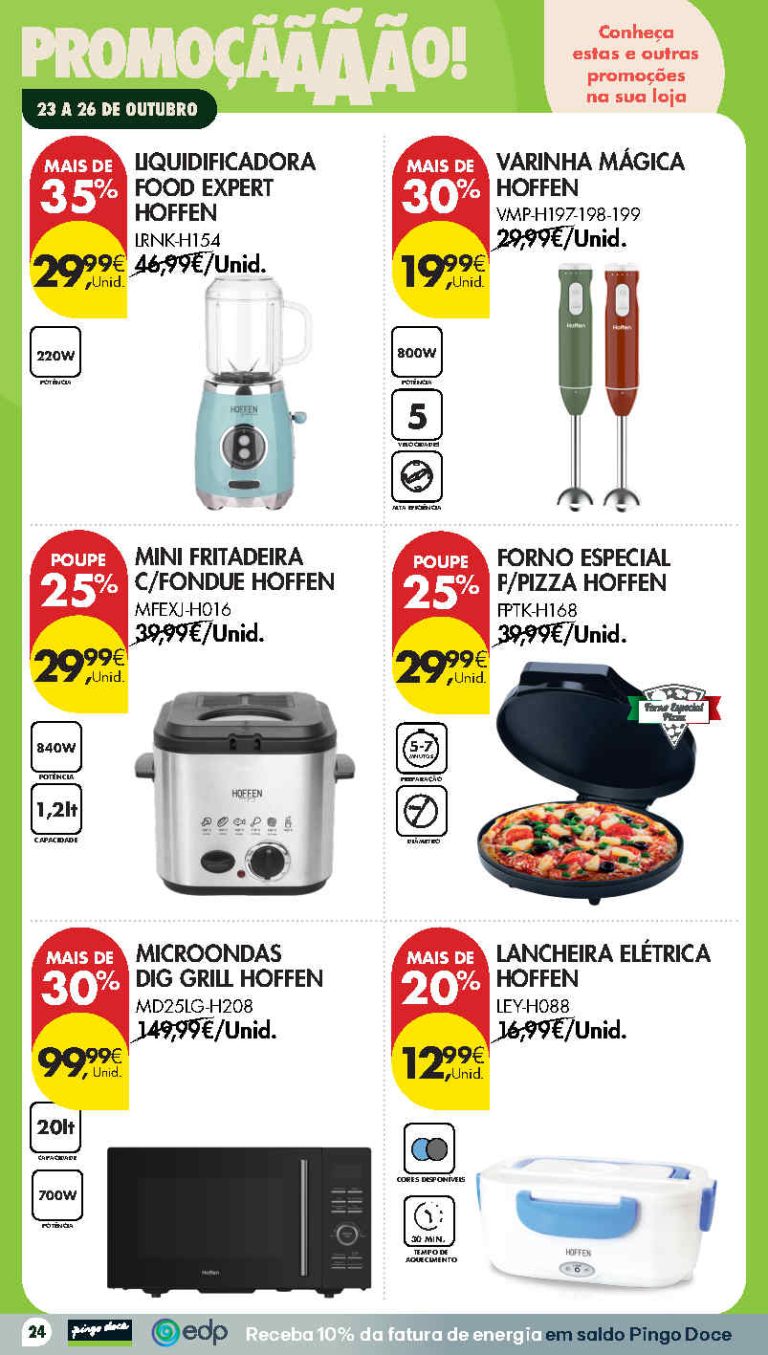 Folheto Pingo Doce Bazar Fim de Semana – Antevisão Promoções 23 a 26 de outubro