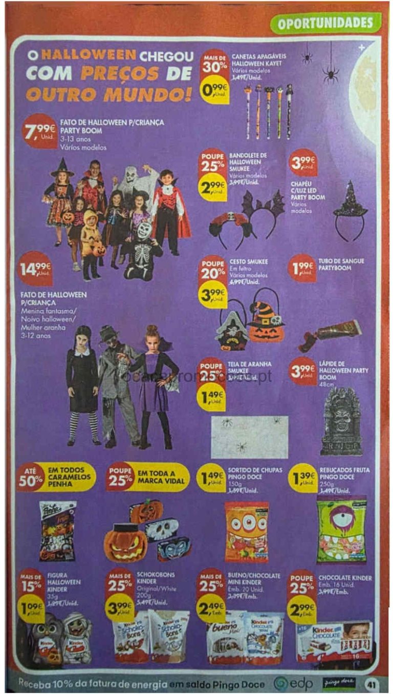 Folheto Pingo Doce Halloween – Antevisão Promoções de 20 a 26 outubro