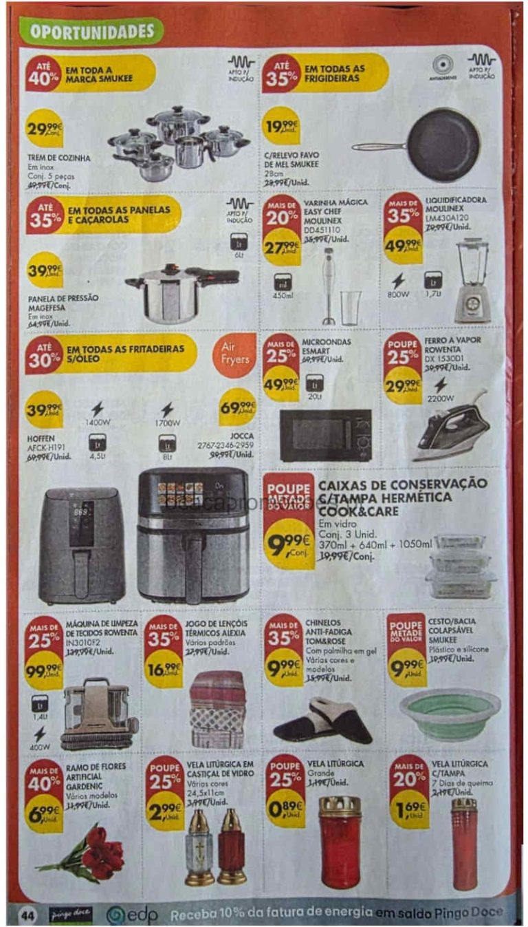 Folheto Pingo Doce Bazar – Antevisão Promoções 20 a 26 de outubro