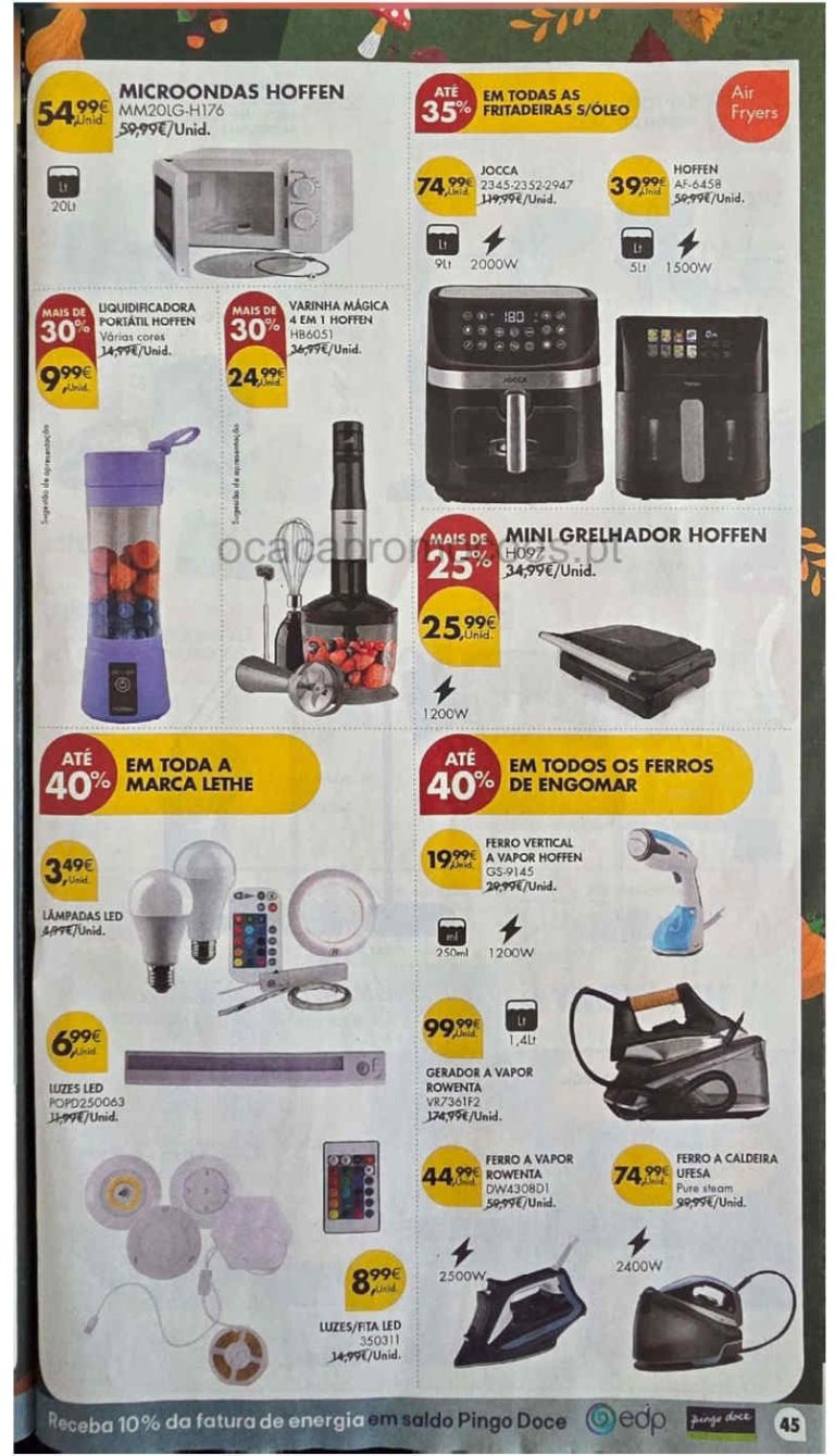 Folheto Pingo Doce Bazar – Antevisão Promoções 6 a 12 de outubro