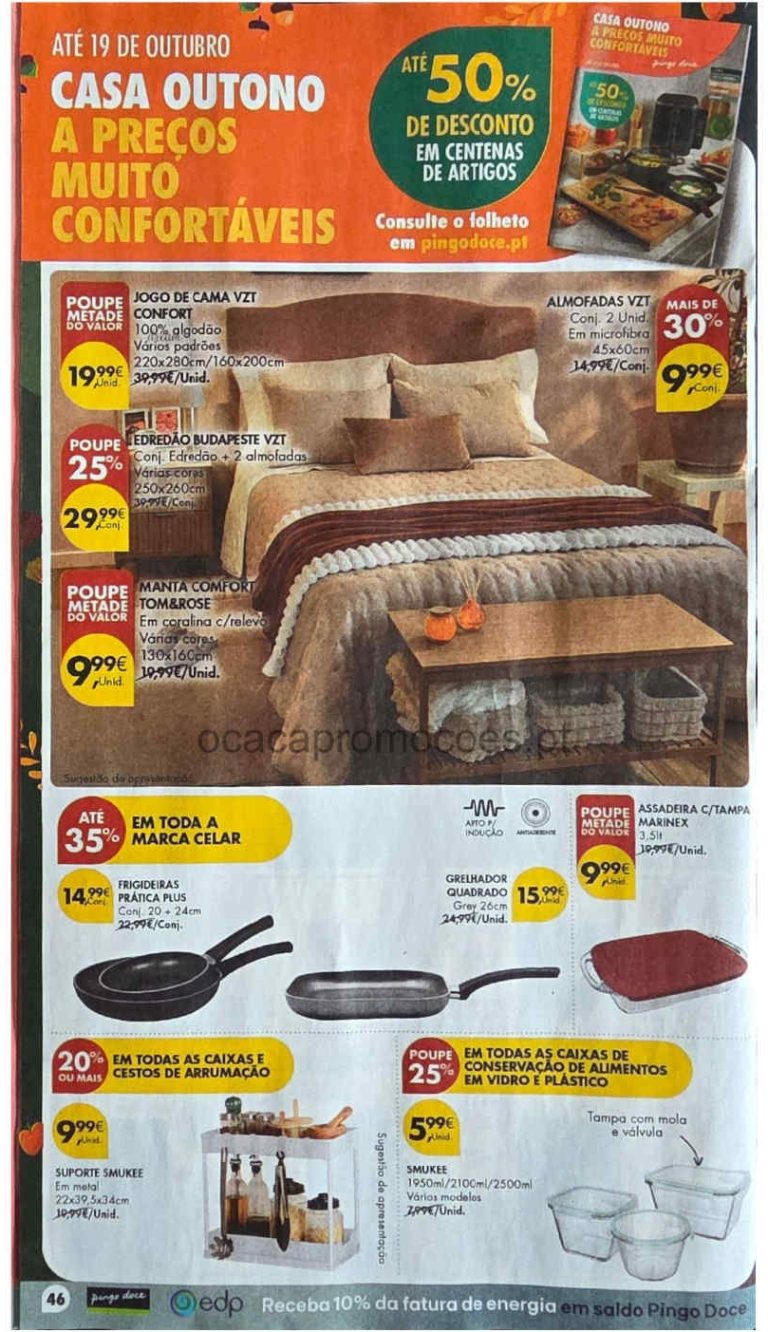 Folheto Pingo Doce Bazar Lojas Grandes – Antevisão Promoções 13 a 19 de outubro