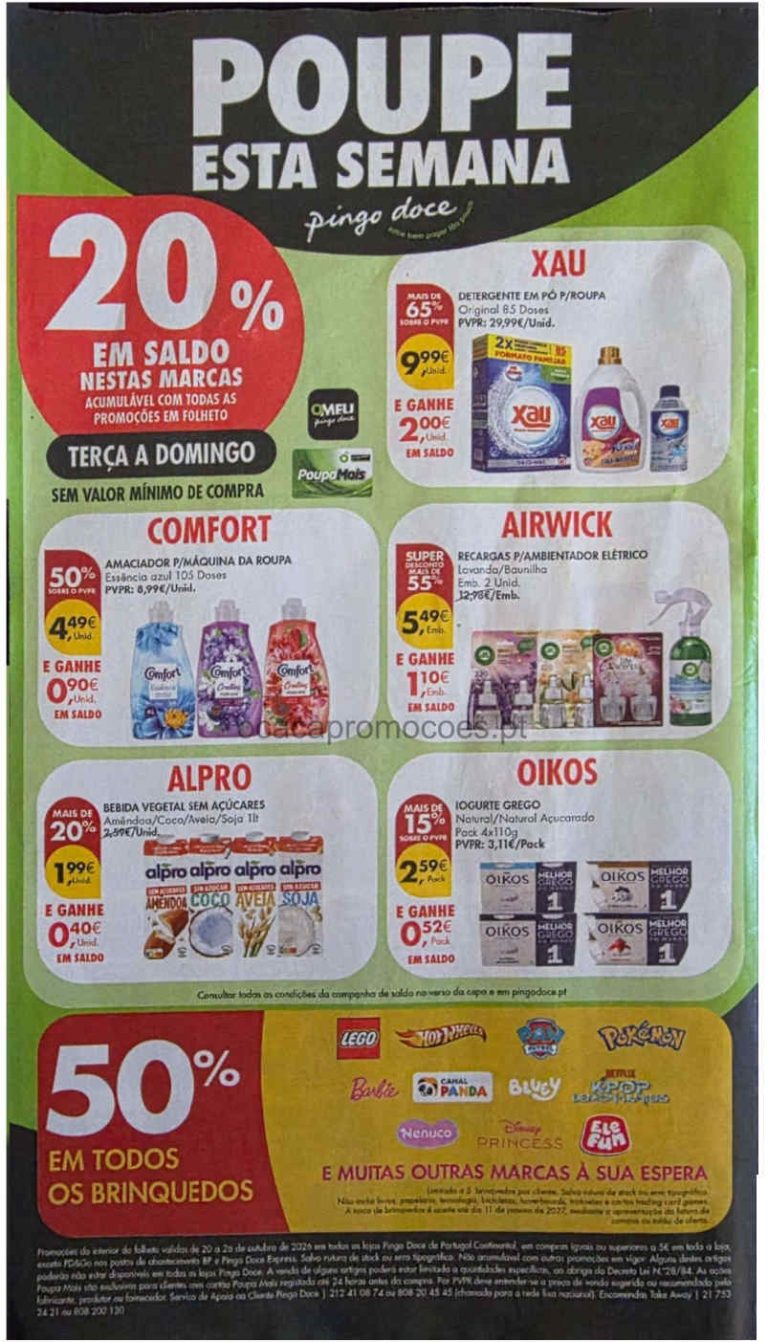 Folheto Pingo Doce – Antevisão Promoções 20 a 26 de outubro