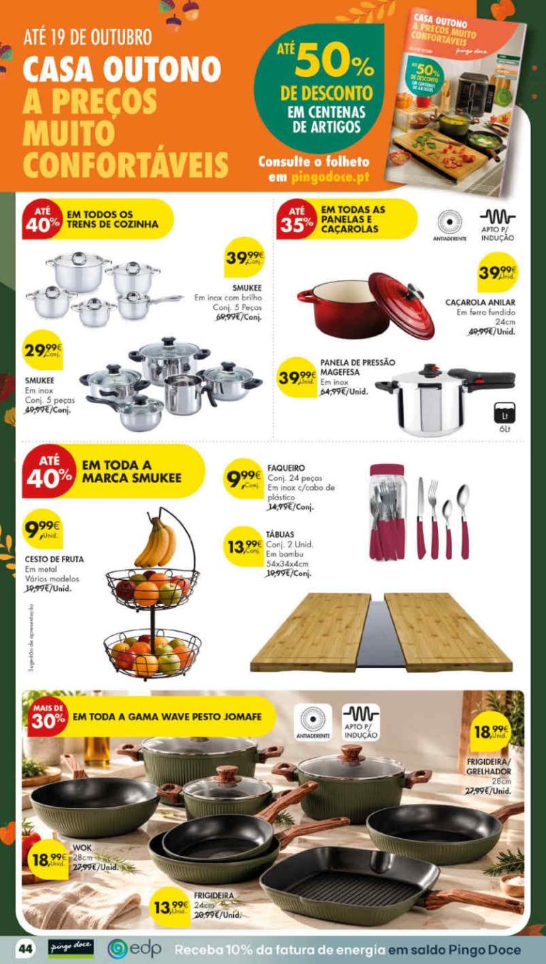 Pingo Doce Destaques – Antevisão Promoções Bazar de 6 a 12 outubro