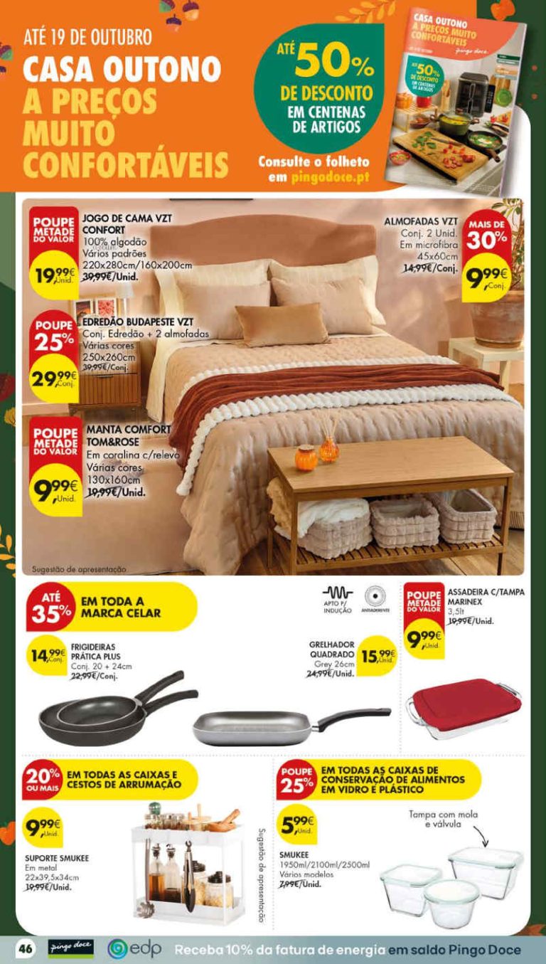 Pingo Doce Destaques – Antevisão Promoções Bazar de 13 a 19 outubro