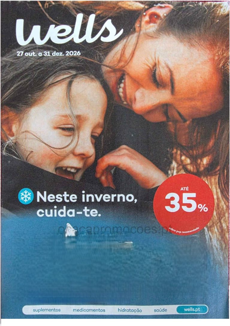 Folheto Wells – Antevisão Promoções de 27 outubro a 31 dezembro