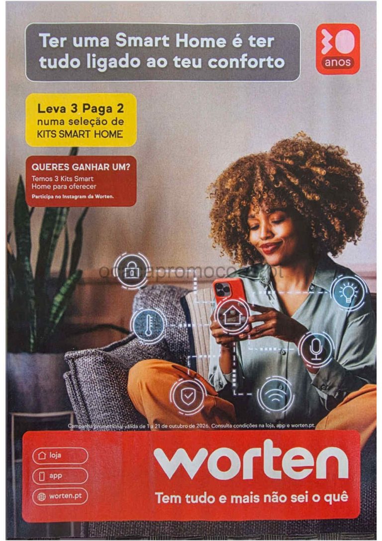 Folheto Worten – Antevisão Promoções 2 a 21 de outubro