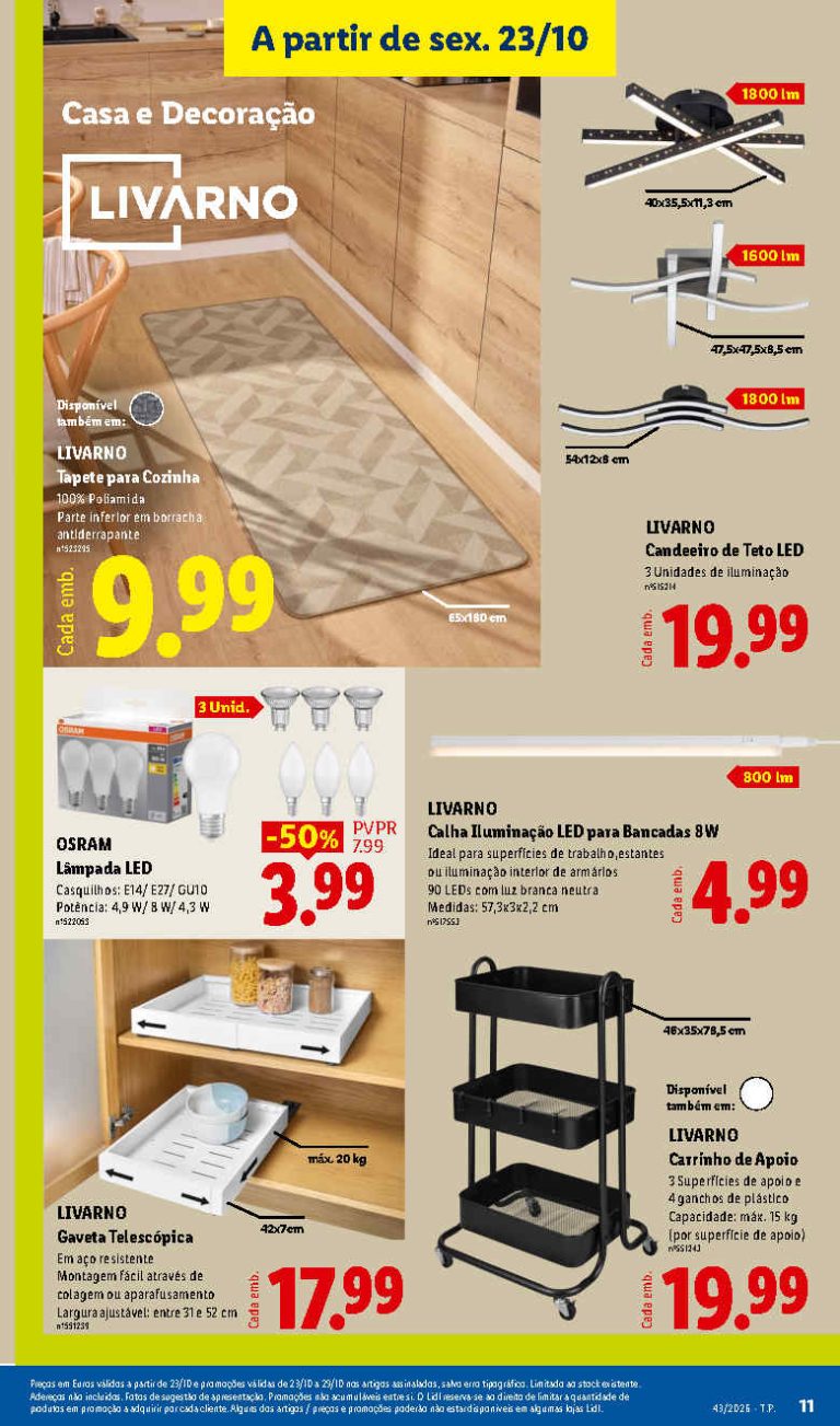 Folheto Lidl Bazar – Antevisão Promoções 23 a 29 de outubro