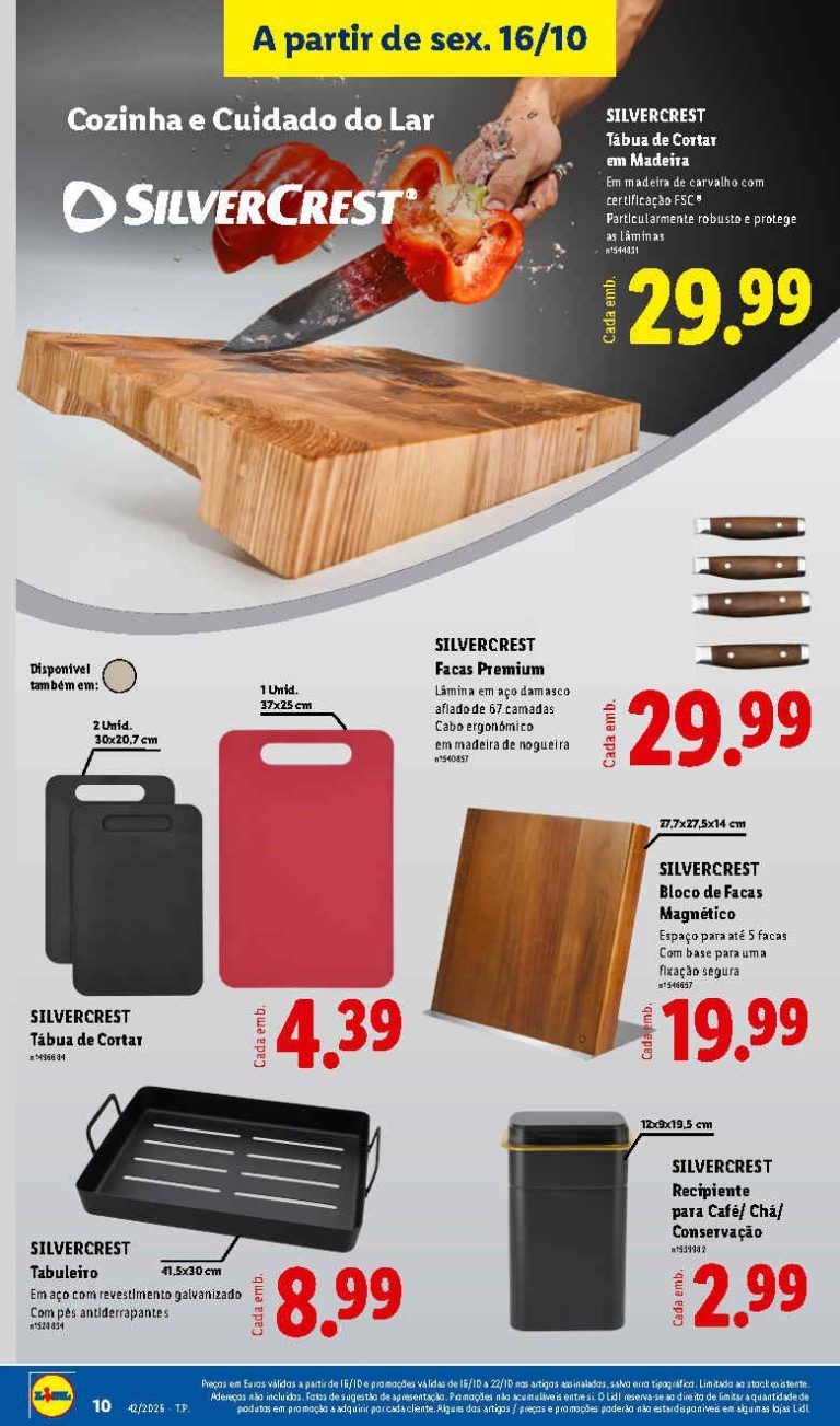 Lidl Destaques – Antevisão Bazar Promoções de 16 a 22 outubro