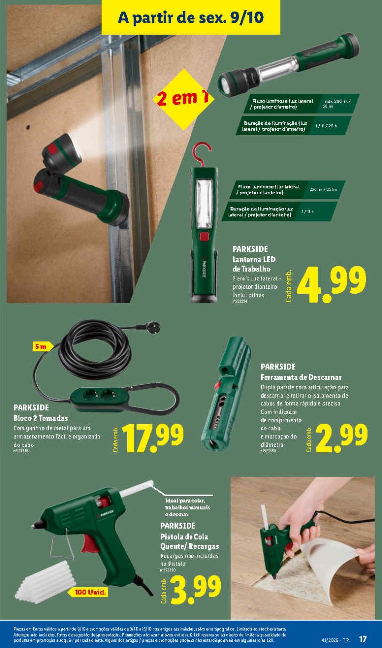 Lidl Destaques – Antevisão Bazar Promoções a partir de 9 outubro