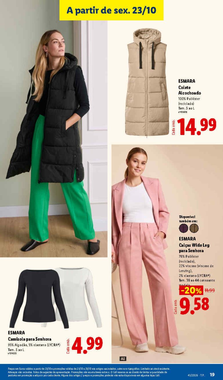 Lidl Destaques – Antevisão Bazar Promoções de 23 a 29 outubro