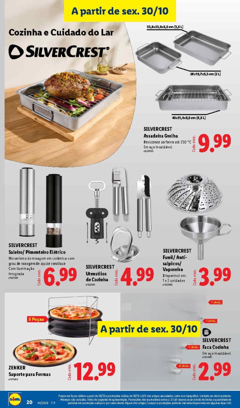 Lidl Destaques – Antevisão Bazar Promoções a partir  de 30 outubro