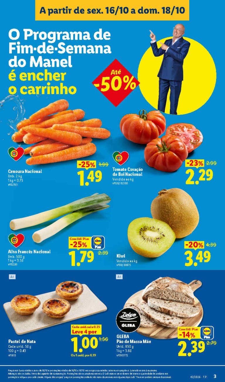 Folheto Lidl Frescos – Antevisão Promoções 16 a 18 de outubro