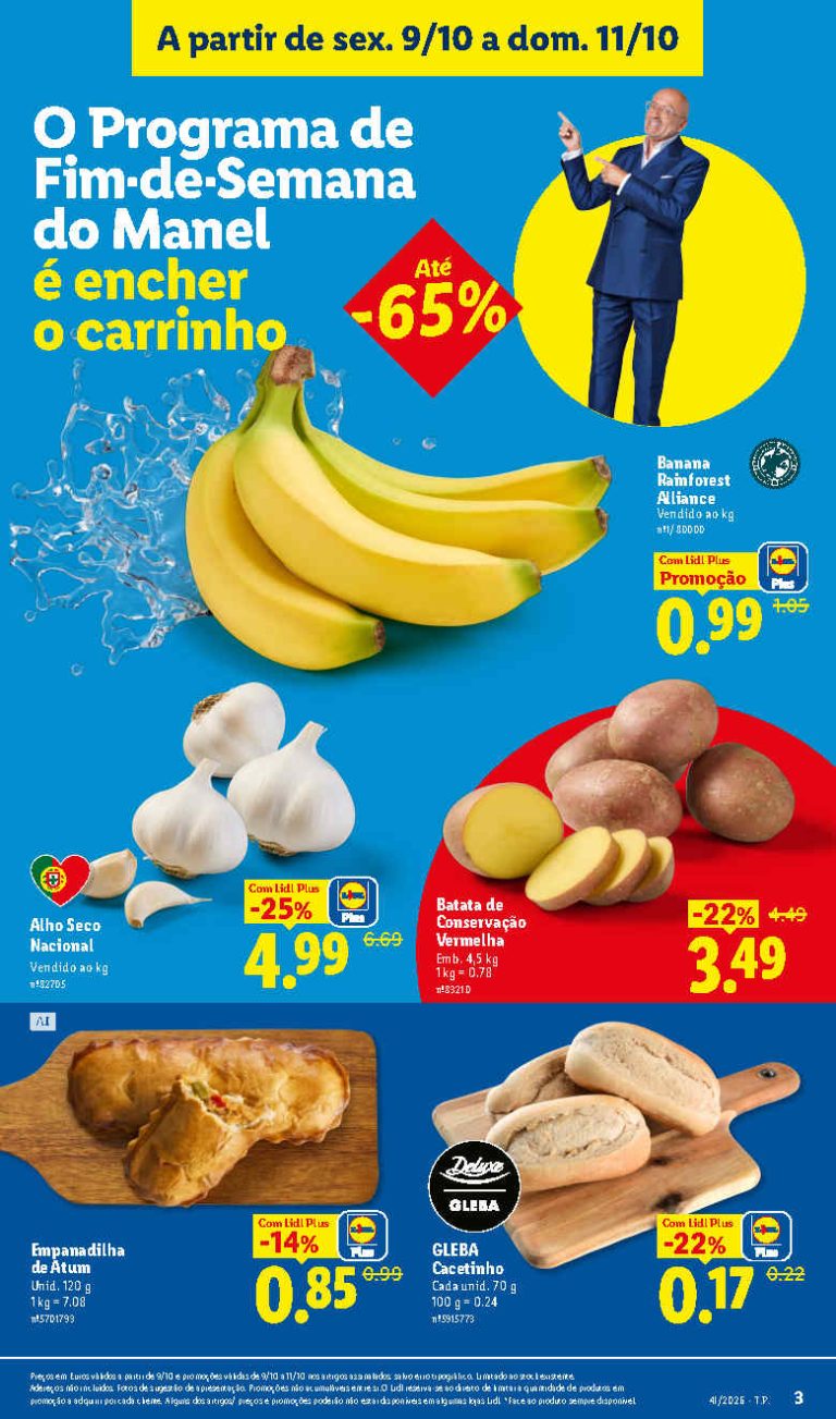 Folheto Lidl Frescos – Antevisão Promoções 9 a 11 de outubro