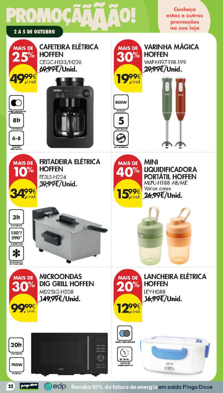 Folheto Pingo Doce Bazar Fim de Semana – Antevisão Promoções 2 a 5 de outubro